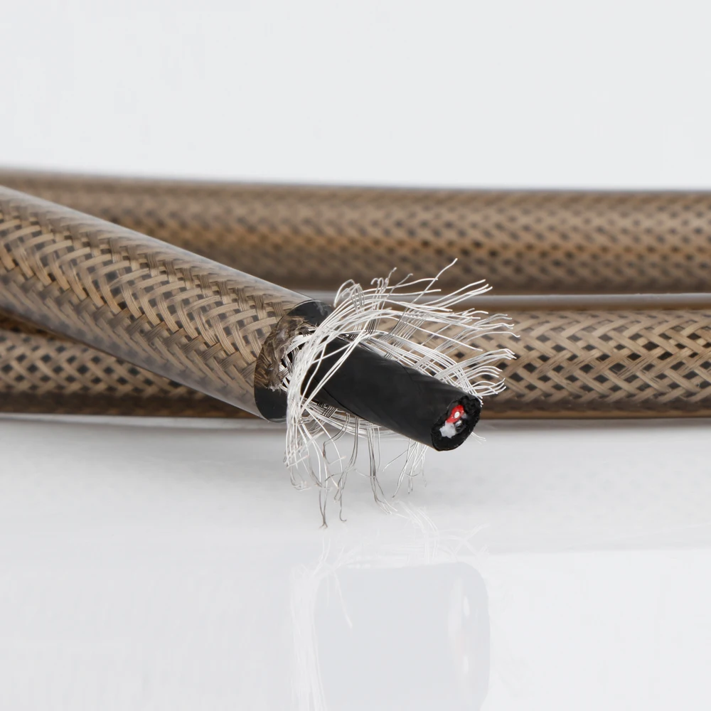 Monosaudio Genesis シリーズ A205 Soild 純銀 RCA 信号ケーブル バランス ケーブル オーディオ ファイバー 純銀ケーブル 1 メートル