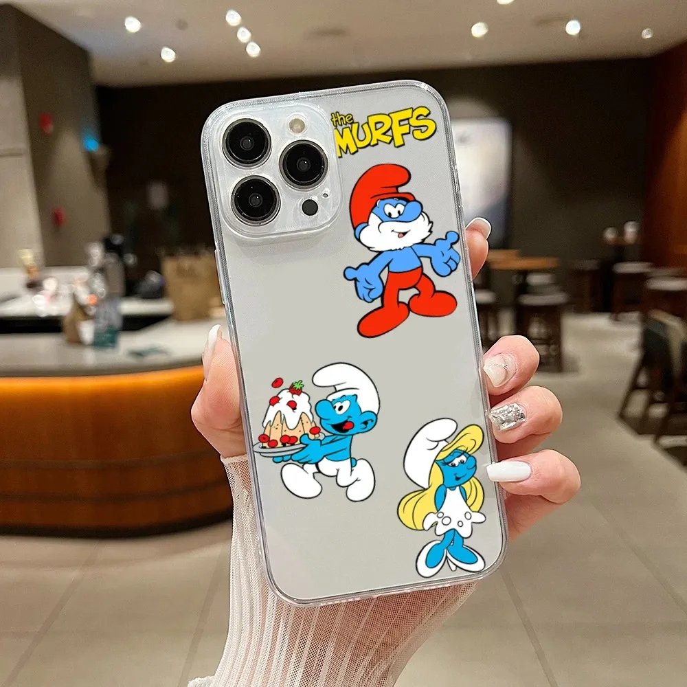 T-The S-Smurfs Phone Case For iPhone 15 14 13 11 12 Pro Max XS XR Shell