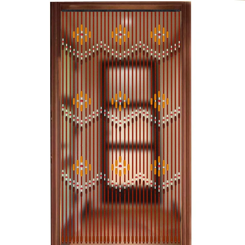 

Handmade Wooden Blinds 90x220cm 31 Line Wooden Bead Curtains Fly Screen Gate Divider Sheer For Hallway Living Room Door Window