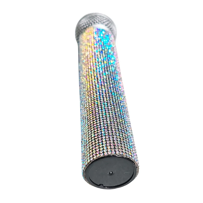 Rhinestone Simulation Microphone Props Colorful Plastic Fake Micriphone Decoration Ornaments For Home Bar Party Favors Photograp