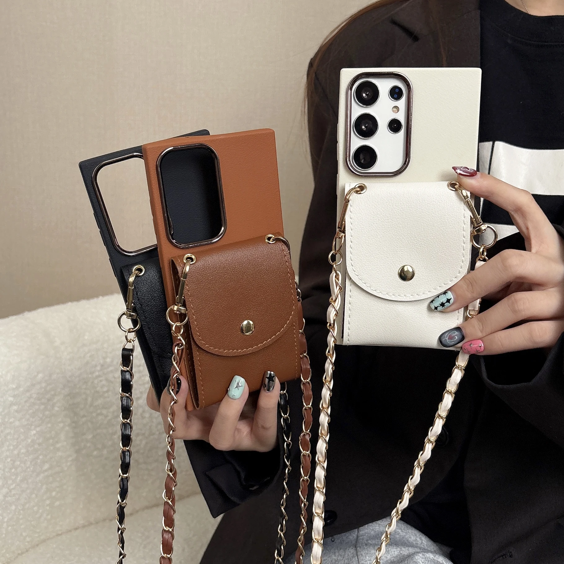 Crossbody Wallet Card Slot Phone Case for Samsung S25 Edge S26 S24 S23 FE S22 Plus S21 Ultra A15 A16 A17 A07 A36 A56 A55 A34 5G - view 5