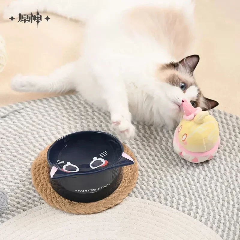 2025 NEW Anime Supplies Food Feeders Dogs Dish Genshin Impact Wanderer Ceramics Cat Bowls Pet Cats Bowl Feeding Kitten