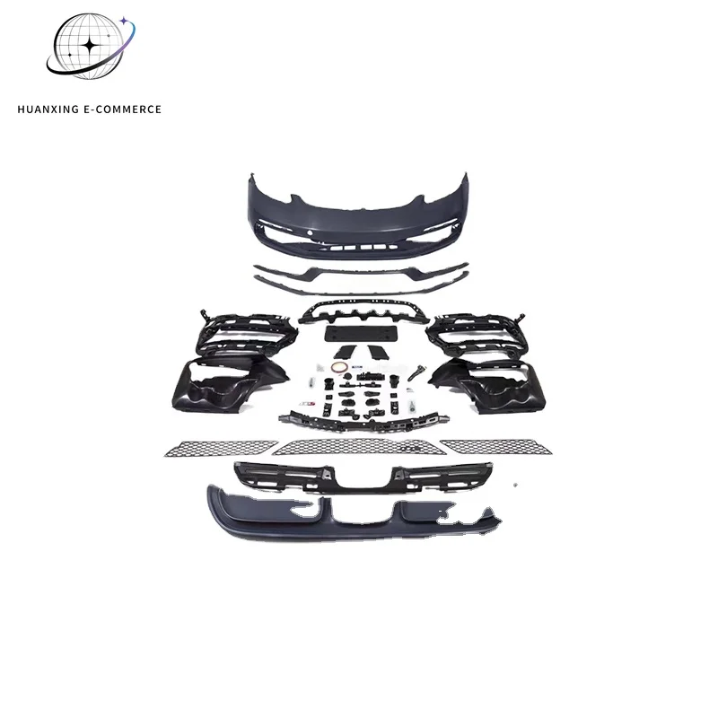 T- Factory Body Kits for  Cayman Boxster 718 High Quality Front Bumper Assembly Taillamp Tail Lip Upgrade GTS Style