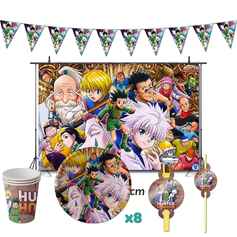 Hunter X Hunter Anime Theme Party Decorations, Favors Supplies, Banner, Cups, Straws for Kids