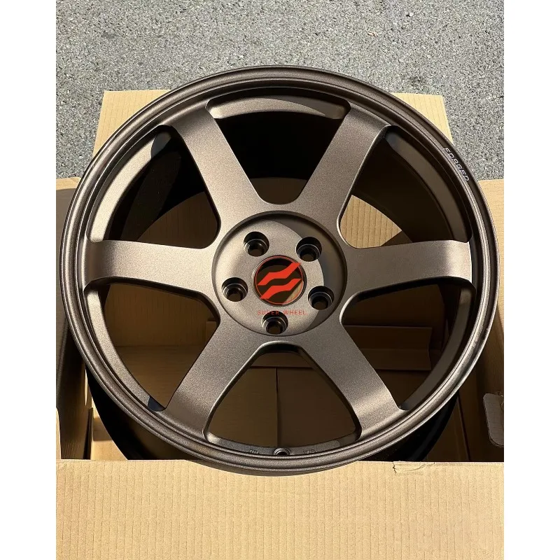 17-20 Inch TE37 Style JDM Monoblock Forged Wheels Custom Design High Strength Aftermarket Sports Car Rims
