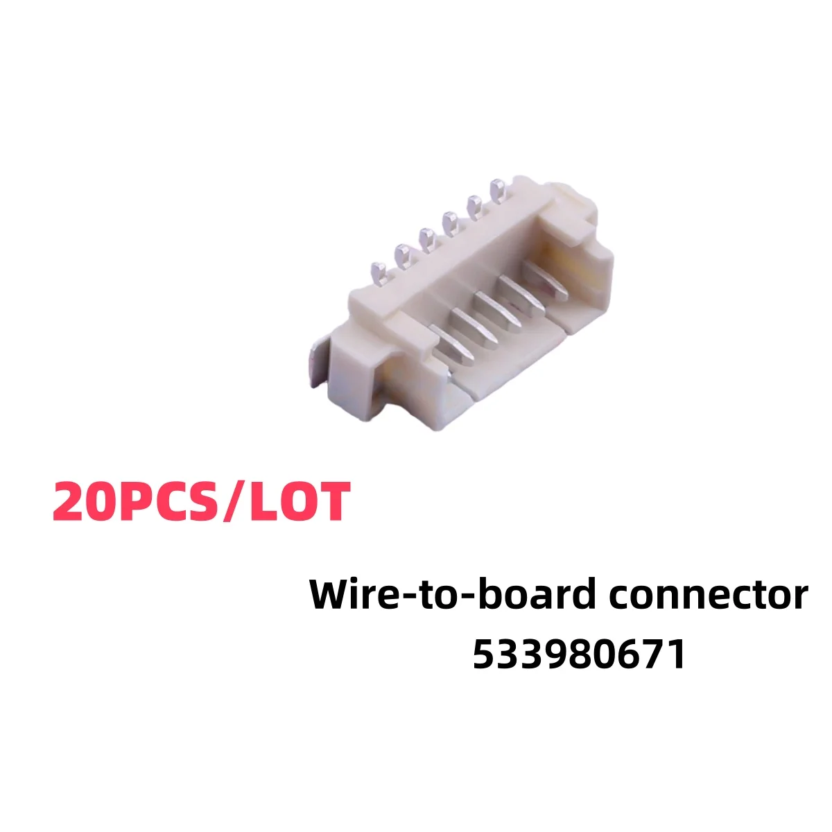 20PCS/LOT 533980671 53398-0671 6PIN P=1.25mm Wire-to-board connector New and Original
