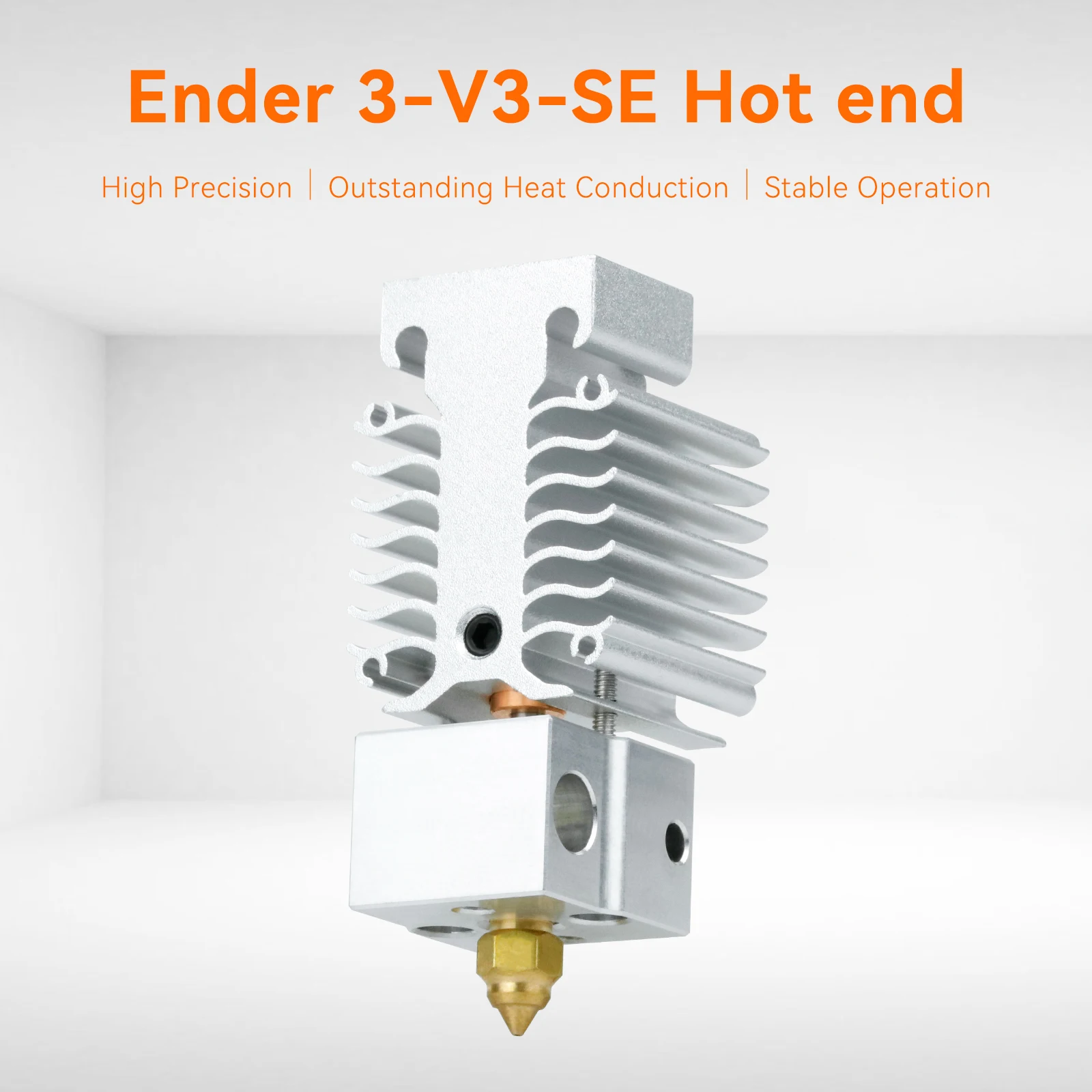 Update Hotend Kit Ender 3 V3 SE Heating Block Kit Bimetallic Throat High Temperature Print Head for Ender3 V3 Se 3D Printer