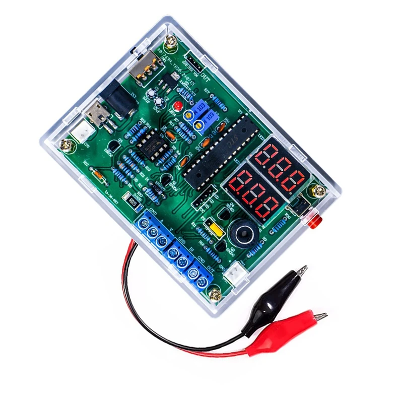 Multi-Function Meter DIY Soldering Kit Voltage Current Temperature Measurement PWM Signal Generator Loose Part-ABVP