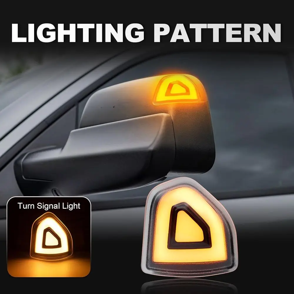 مصابيح إشارة الانعطاف LED كهرمانية 1500/2500/3500، متوافقة مع 2010-2023 1500، 2019-2022 كلاسيكي، 2010-2018 2500، 2010-2021 3500 (C) #2