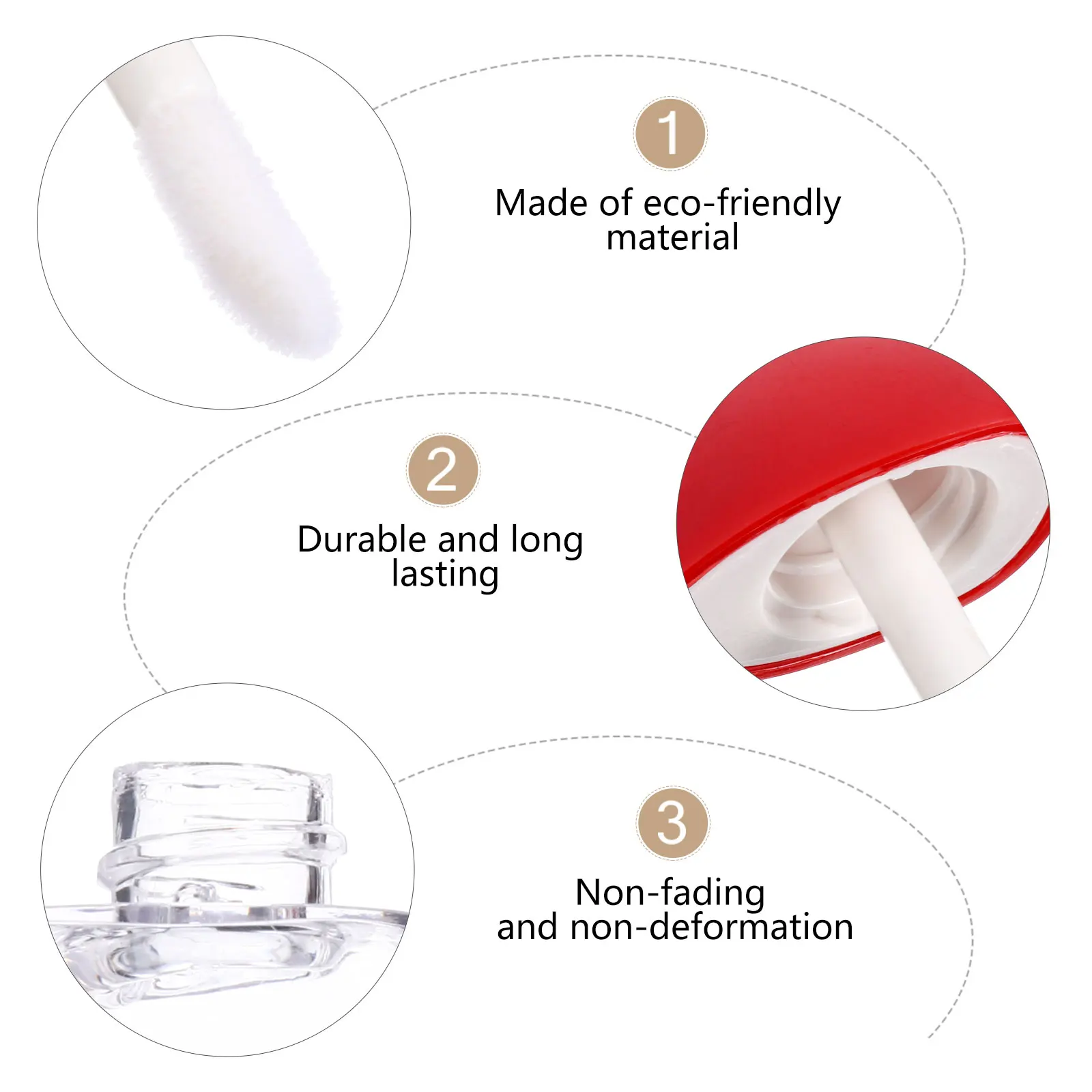 

20pcs Diy Gloss Tube Heart Shaped Empty Gloss Container For Lip Balm Bottles Easy Carry Mini Compact Leak Proof Design Daily Use