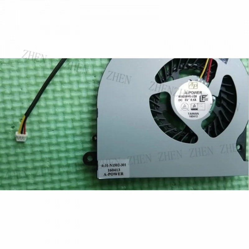 

Y для вентилятора A-POWER TR G170T-K2 BS5205MS-U2B 6-31-N1502-301 DC 5 В 0,5 А 3-контактный