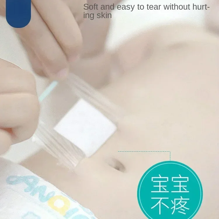 Parche de ombligo para bebé, cinta transparente de película de PU, adhesivo de yeso, cinta de fijación impermeable, Parche de protección Umbilical, vendajes de Bandaids