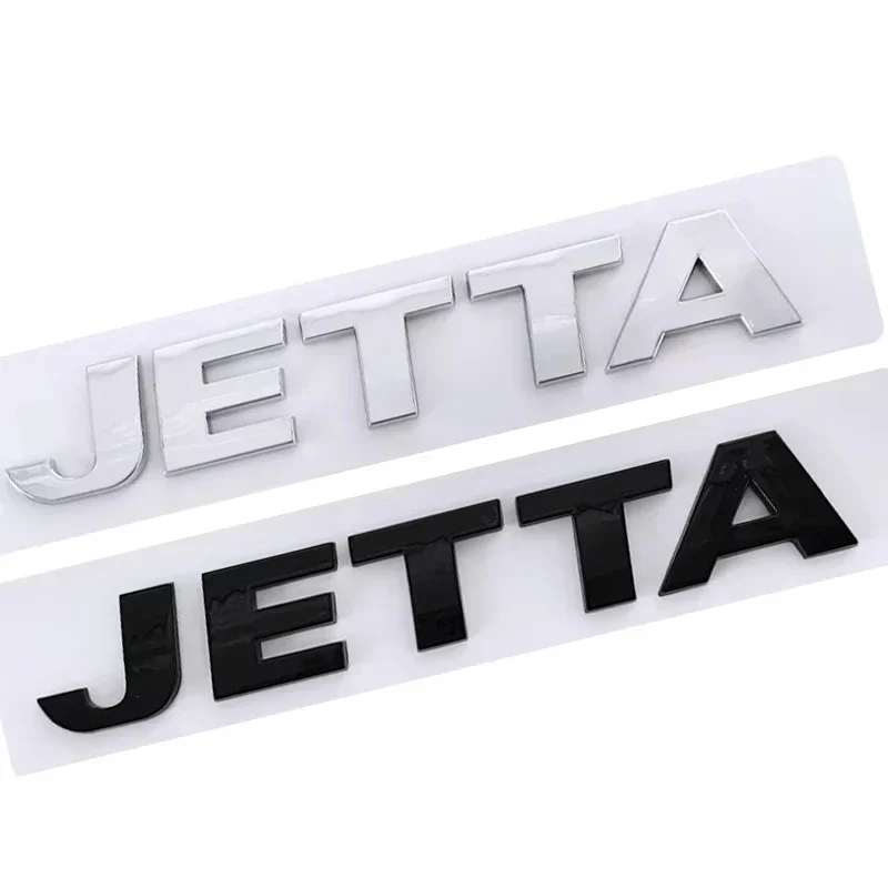 

ABS Letter Car Rear Trunk Emblem Badge Sticker Decals for Volkswagen JETTA Logo Auto Replacement Accessories 14.2x2.2cm