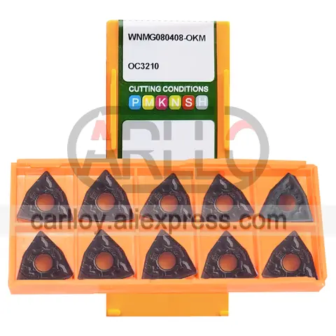 Original WNMG080408-OKM OC3210 OC3220 Turning Tool Insert WNMG 080408 OKM WNMG08 WNMG432 Carbide Tips For Cast Iron