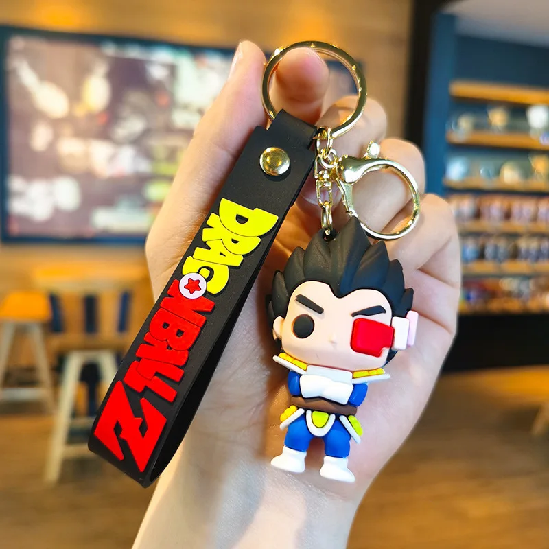Ball Z Goku PVC Keychain 3D Cartoon Anime Figure Keyring for Kids Bag Car Key Holder - Cute Collectible Gift for Boys Girls view 4