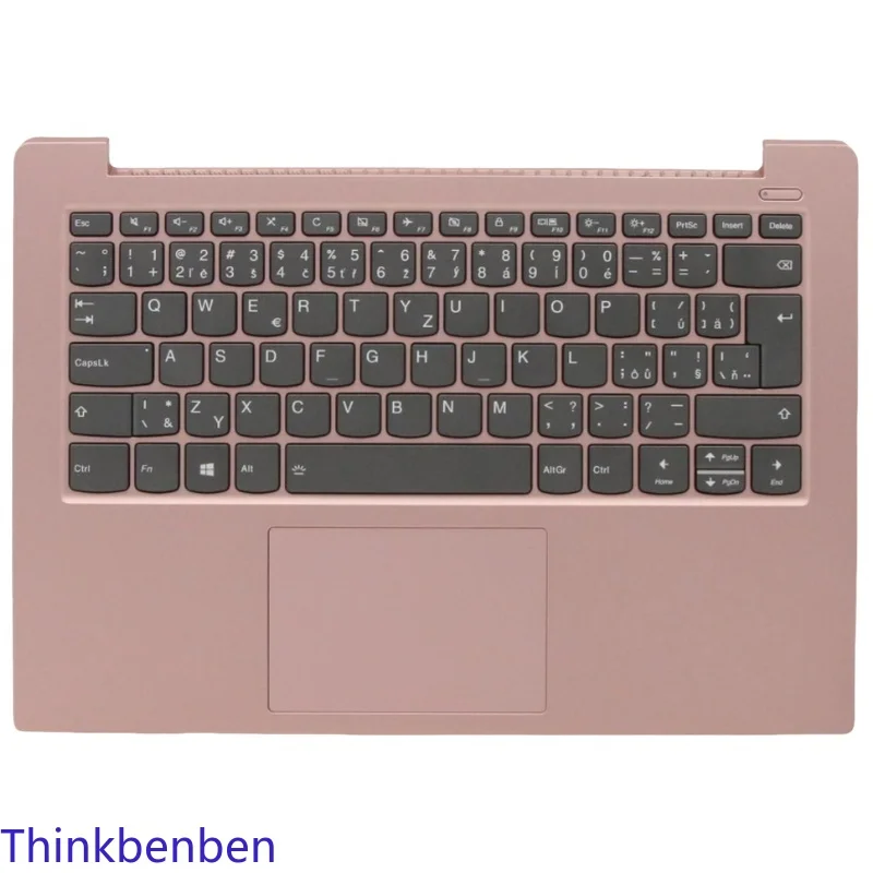 CZ Czech Sand Pink Keyboard Upper Case Palmrest Shell Cover For Lenovo Ideapad S340 14 14IWL 14API 14IIL 14IML 5CB0S18583