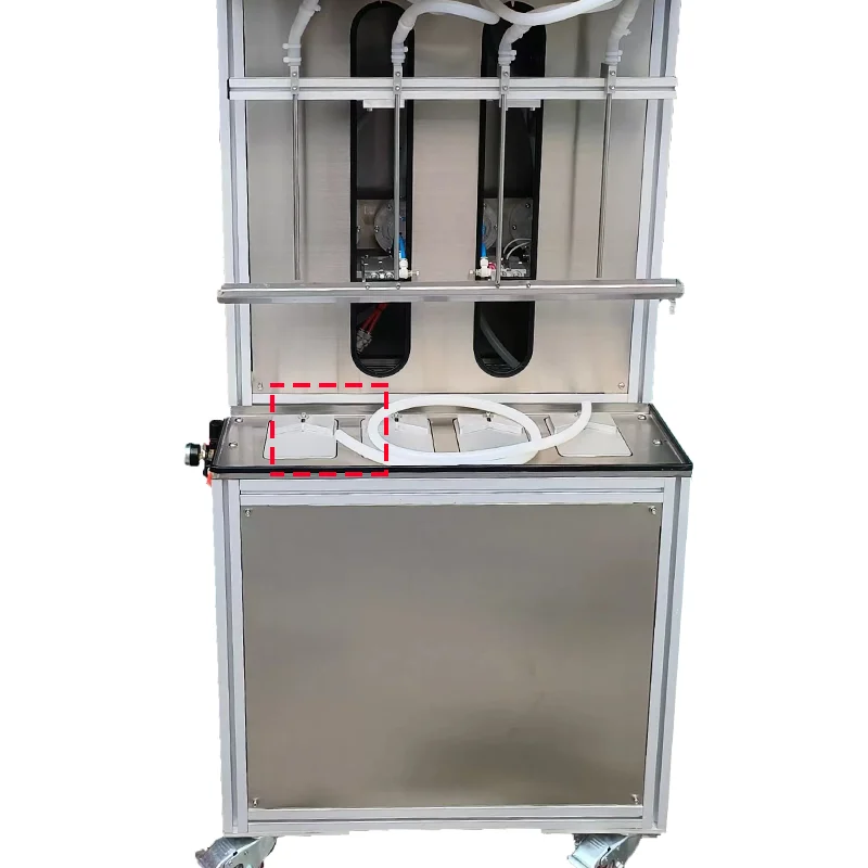 4 Head Semi-Automatic Steady Submersible Filling Machine 220V Detergent Dishwashing Liquid Beverage Oil Bottle Filling Machine