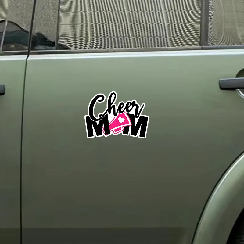 

Виниловая наклейка Cheer Mom Black & Pink Heart, матовая, устойчивая к выцветанию, для автомобиля, грузовика, мотоцикла, ноутбука, бампера и окна