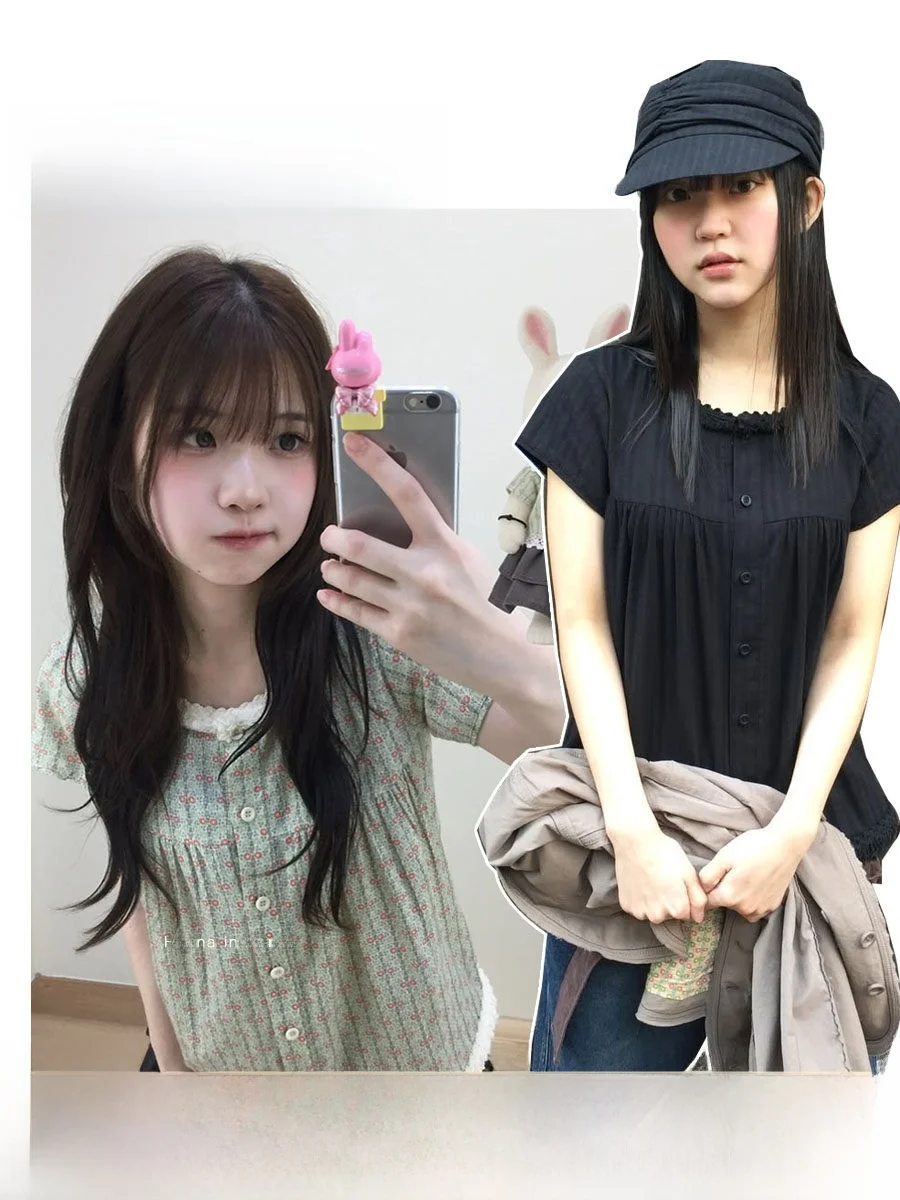 

Hanna Floral Print Short Sleeve Shirt T-Shirt Women's Ruffle Collar Button up Doll Top Spring Summer Korean Style Loose Fit C...