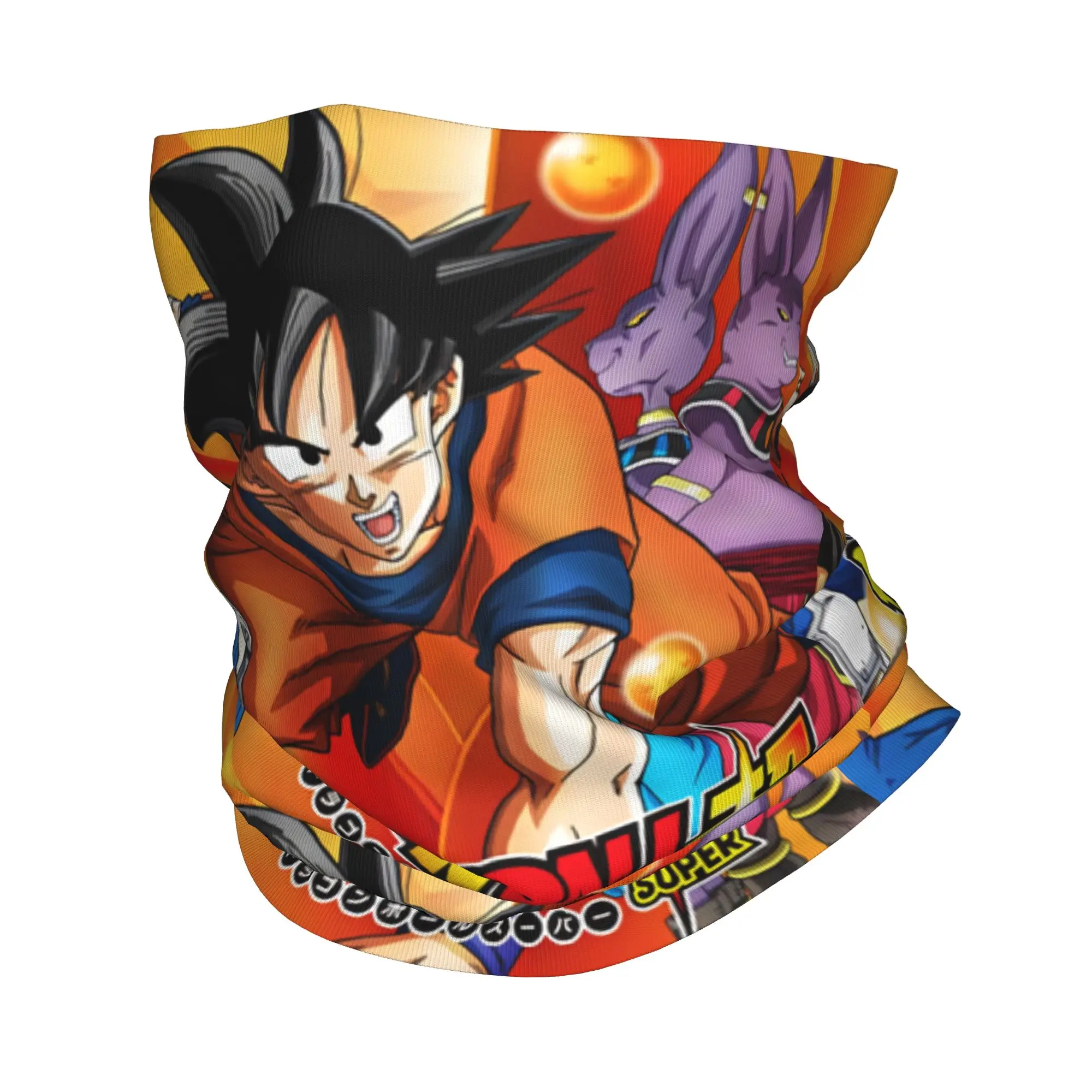 

Многофункциональная маска-бандана с принтом Dragon Ball Super Anime Goku Vegeta Beerus Champa, унисекс, для взрослых
