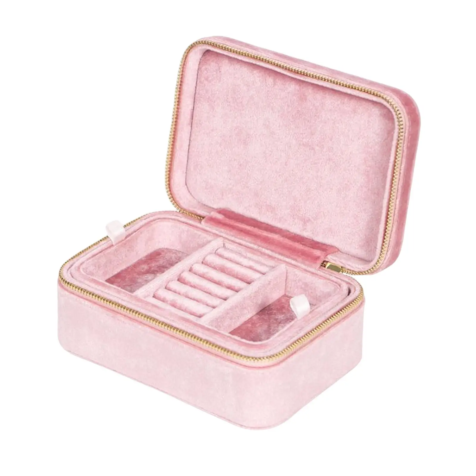 2 Layer Jewelry Organizer Box Travel Jewelry Case for Bangle Rings Travel