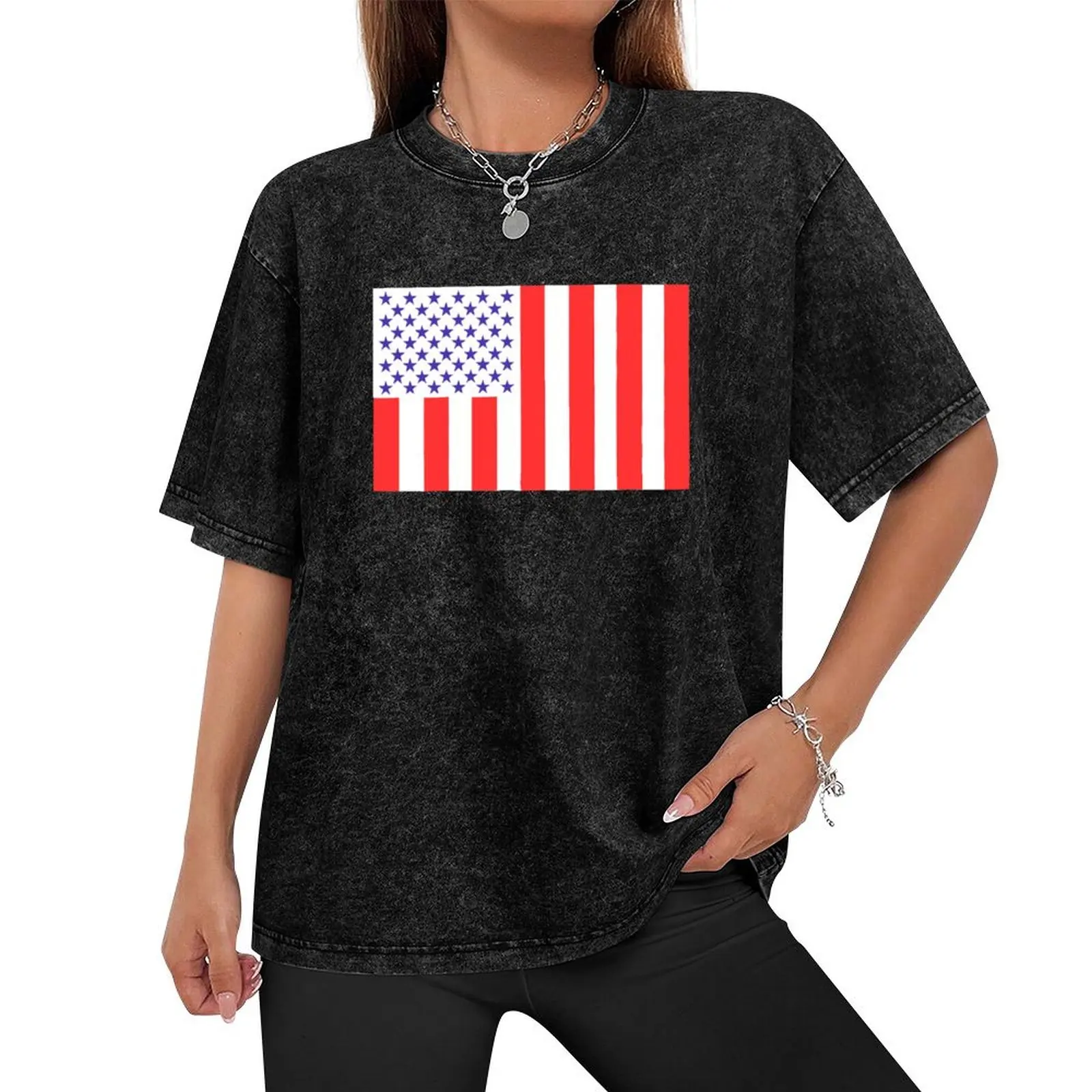 UNITED STATES CIVIL FLAG OF PEACETIME 76 T-Shirt plus size tops Aesthetic clothing designer shirts mens graphic t-shirts anime