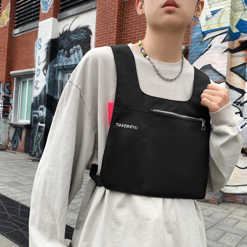 Functional Tactical Chest Bags Men Fashion Bullet Hip Hop Vest Streetwear Bag Waist Pack Unisex Chest Rig Bag Girl Vest backpack