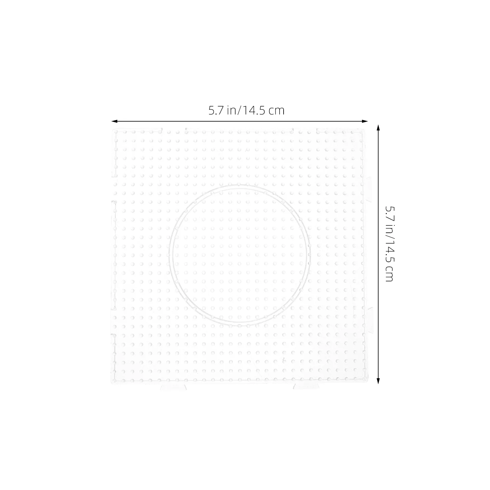 4 pezzi di grandi tavole quadrate in acrilico trasparente per progetti di artigianato fai-da-te, strumento di apprendimento per bambini e ragazzi, sviluppo delle capacità motorie fini
