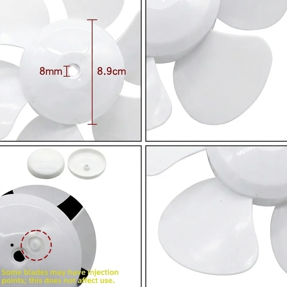 Electric for fan for blades with D-Hole Design for Standard for exhaust Fans Compatible with 6 Inch 8 Inch 10 Inch and 12 Inch