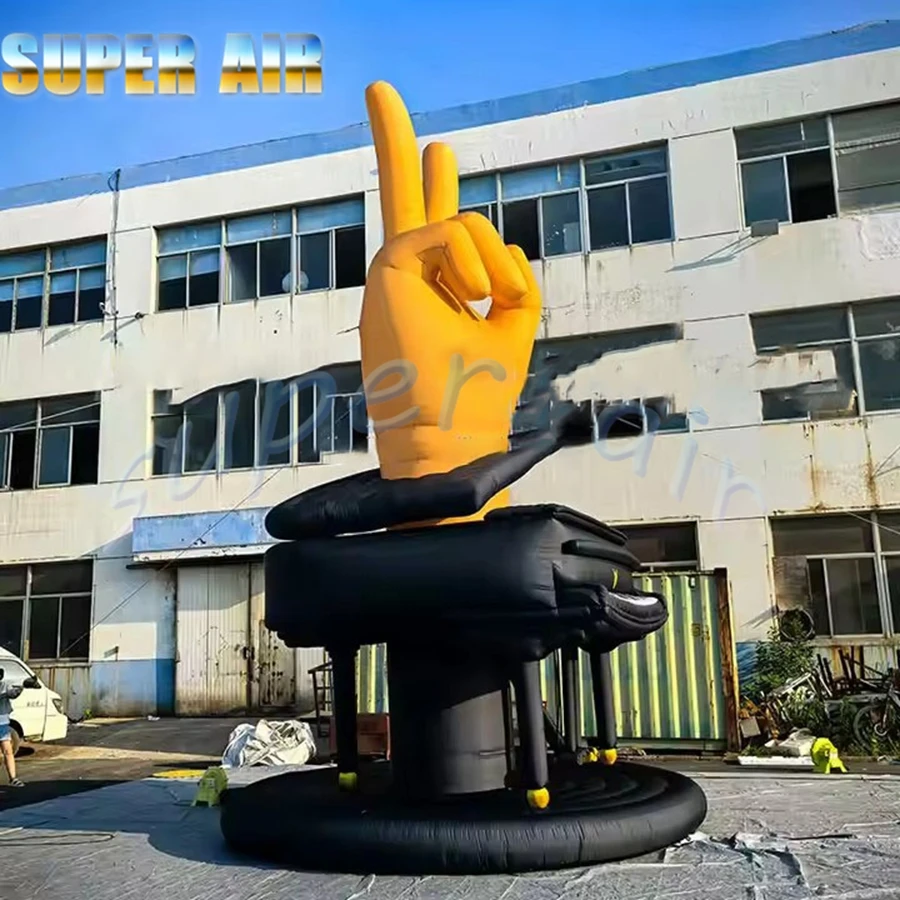 High quality product that advertising model inflatable gesture with piano for decoration