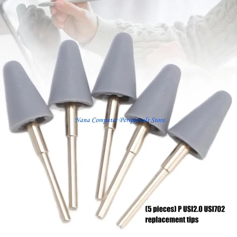 F68C 5Pcs High Sensitivity Styluses Pen Tip 4096 Pressure For USI 2.0 USI702 Smooth Screen Writing Replacement Nibs