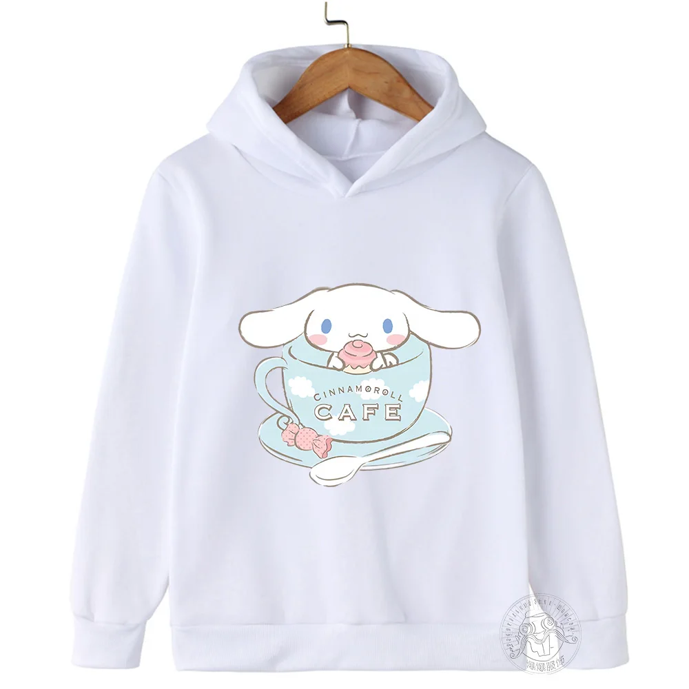 

Miniso Cinnamon Dog Cartoon Creative Printed Long-sleeved Top Children's Autumn and Winter Casual Fashion Warm Hooded Sweater
