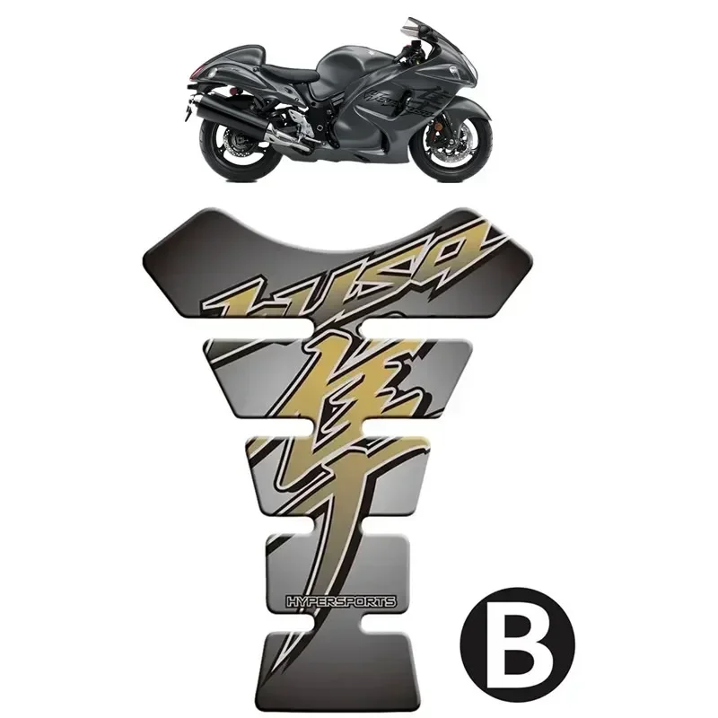 For Suzuki Hayabusa GSX1300R GSXR1300 Motorcycle Tank Pad Protector 3D Gel Sticker Decal - B Motor