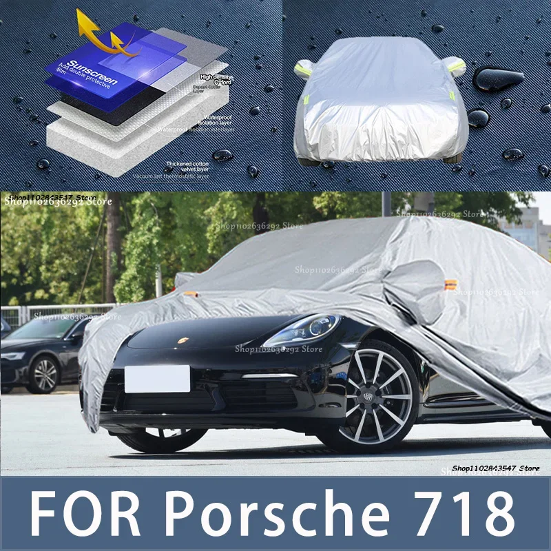 

For Porsche 718 Outdoor Protection Full Car Covers Snow Cover Sunshade Waterproof Dustproof Exterior Car accessories