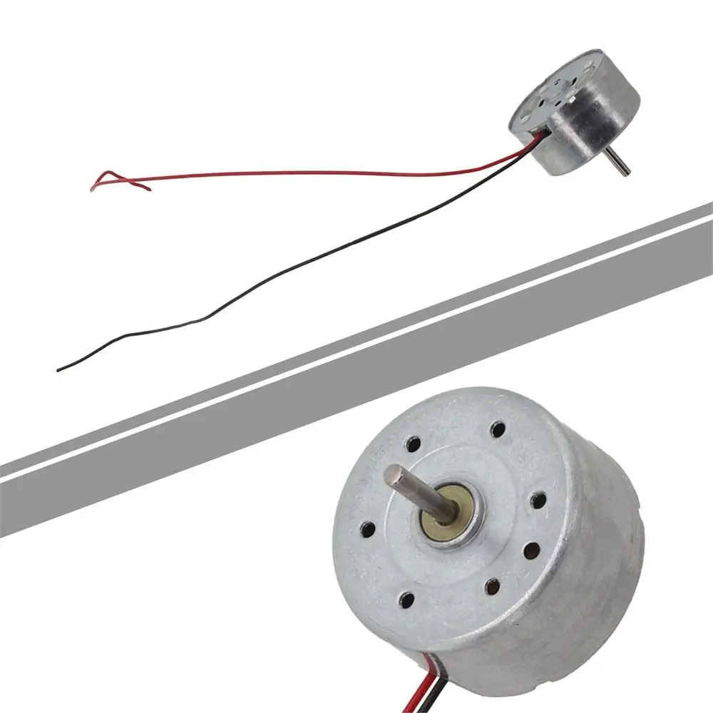 5Pcs New DC 1.5V-6V RF-300 DC Motor 24mm Round PH 2.0mm Brush Motor Compact Metal Micro 300 Motor for Hanging Neck Fan