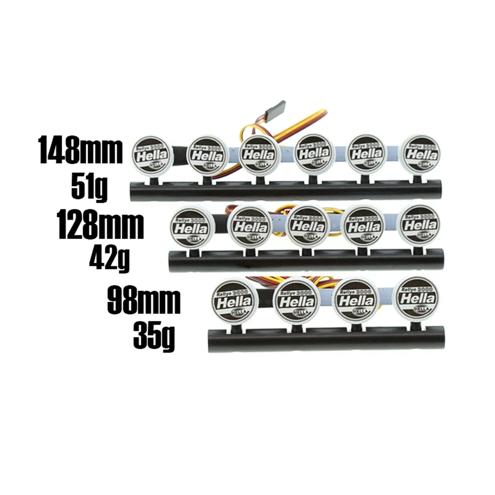 

1PCS RC Car LED Roof Lamp Lights Bar For 1/10 RC Crawler Car Traxxas TRX-4 SCX10 90046 Recat MST