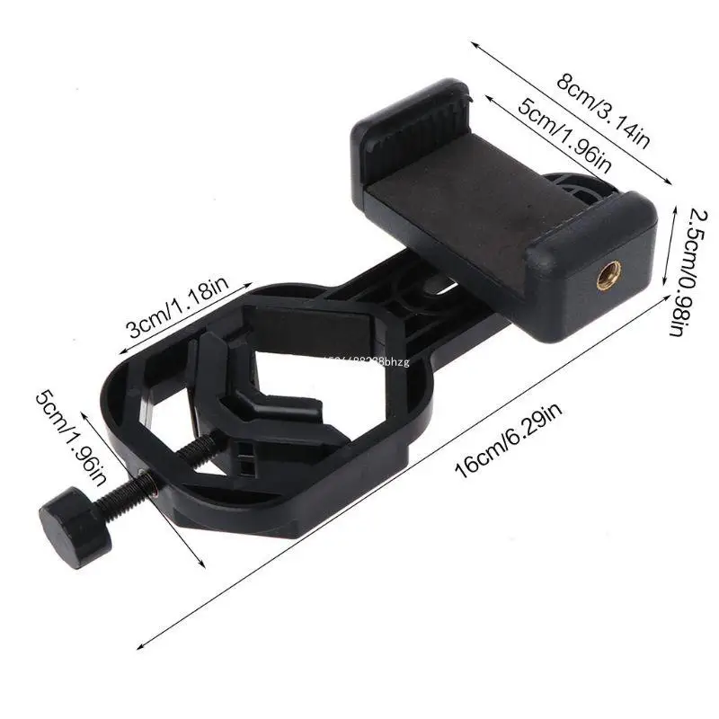 Imagem -02 - Montagem Compatível com Adaptador de Celular Binocular Monocular Spotting Scope Telescópio Microscópio se Adapta a Muitos Todos os Smartphones