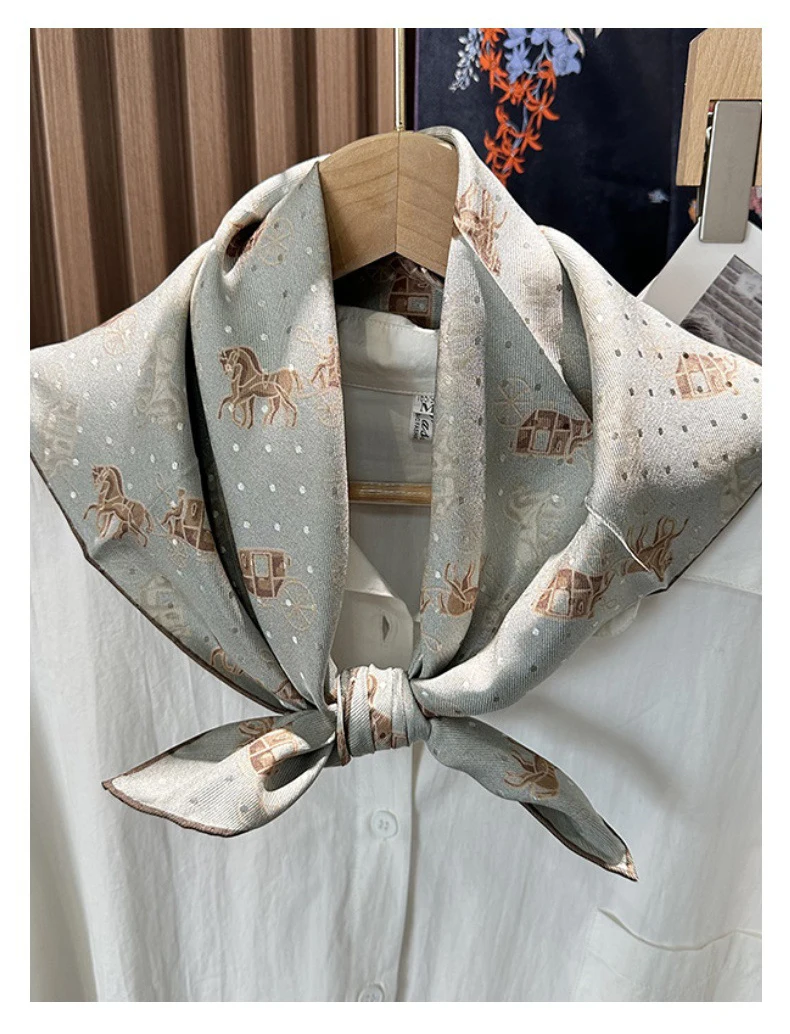 حك وشاح 65 سنتيمتر النساء ساحة الحرير عصابات الفاخرة مصمم هيمز توالت حواف شالات رئيس حقيبة اكسسوارات هدية الكريسماس #3