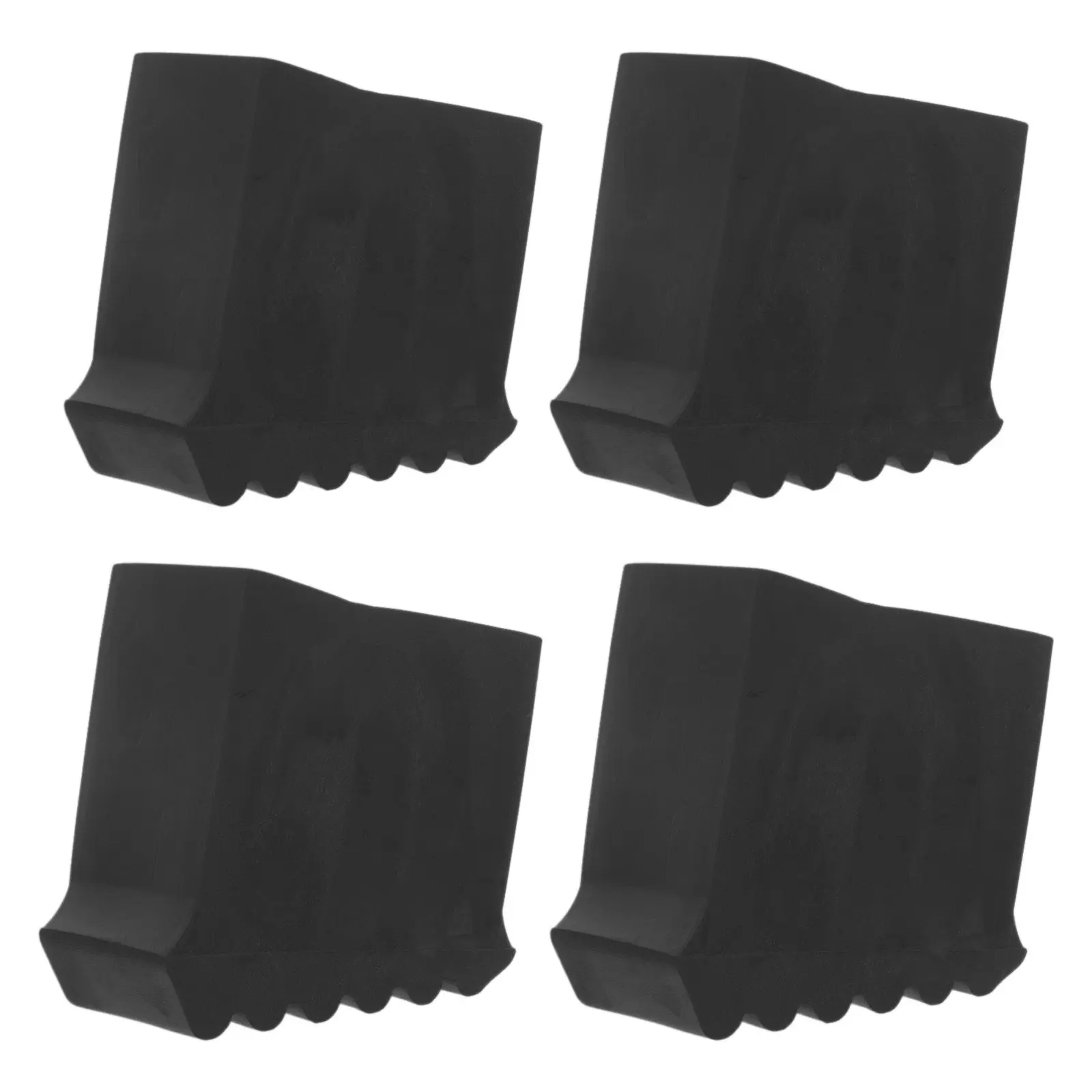 4Pcs Ladder Foot Covers Rubber Step Ladder Feet Replacement Non-Slip Pads for Stability on Hardwood Tile and Outdoor Surfaces