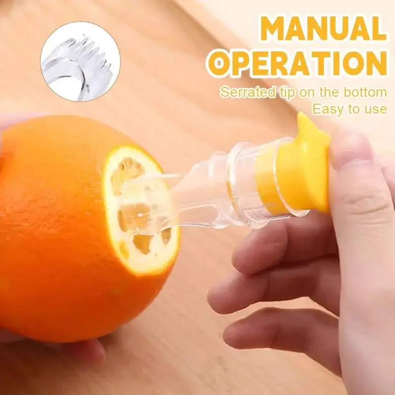 Multifunctional Manual Fruit Juicer Squeeze Type Manual Lemon Filter Juicer Portable Mini Orange Squeezer With Cover