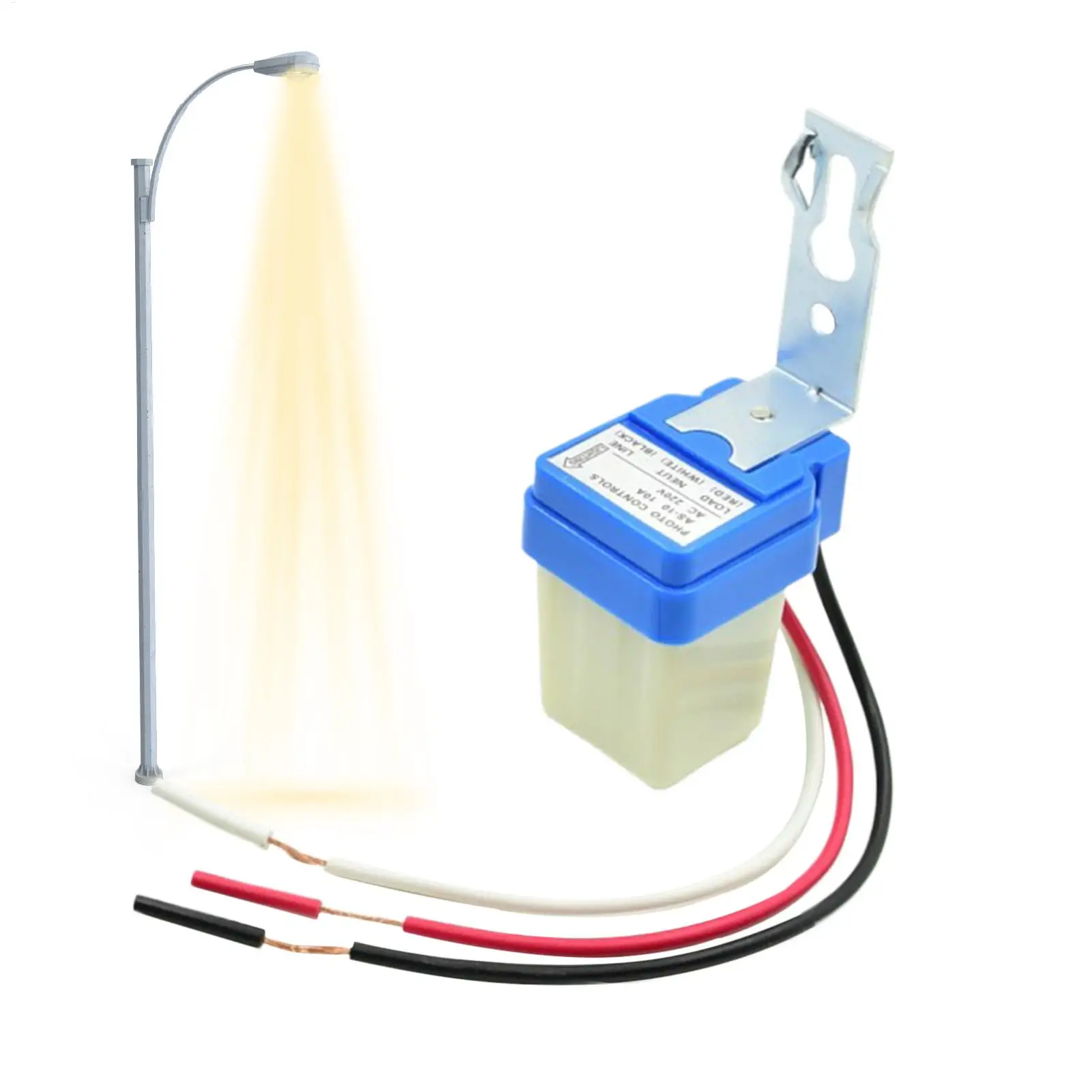 Automatic Auto On Off Photocell street Light Switch DC AC 220V 50-60Hz 10A Photo Control Photoswitch Sensor Switch