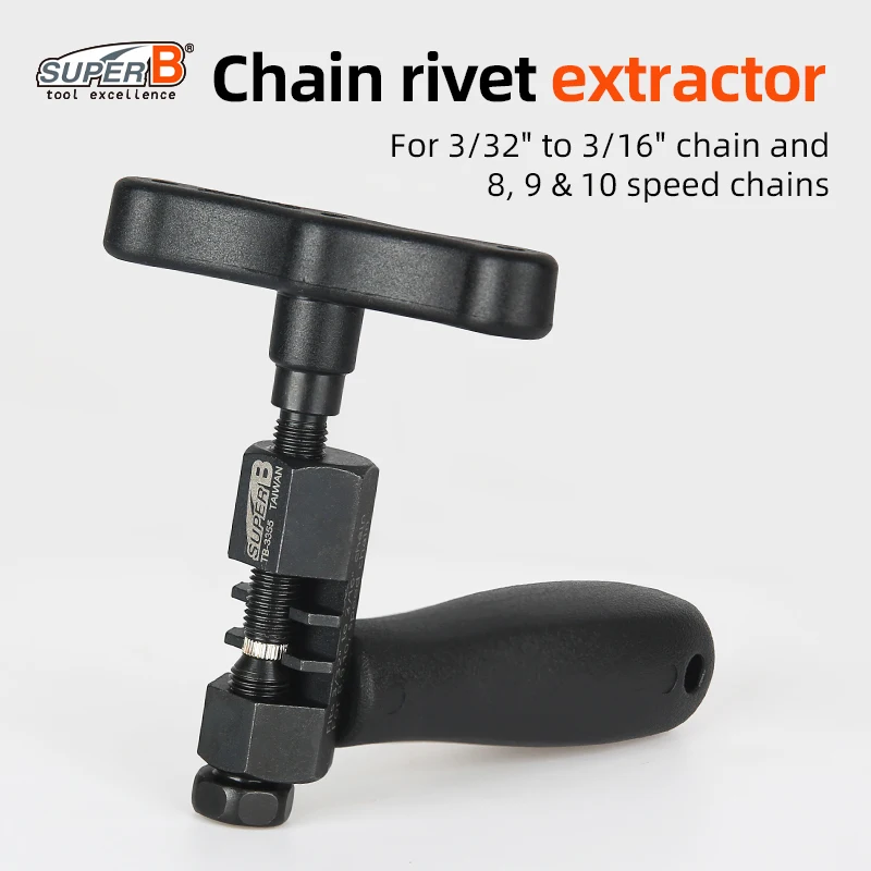 SUPER B TB-3355 Chain Pin Remover Bicycle Link Breaker Splitter Chain Rivet Extractor MTB Road Bike Chain Cutter Repair Tools