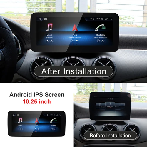 Imagen 2 del producto STWEI nuevo coche Multimedia inalámbrico Android AUTO CarPlay pantalla de 10,25 pulgadas y 12,3 pulgadas para Mercedes Benz CLA C117 reproductores de vídeo para coche
