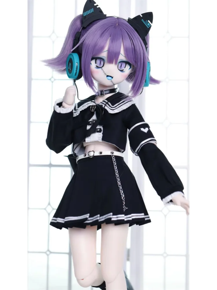 MSD MDD 1/4 BJD Doll Clothes BJD Accessories Black Skirt Top Outfit Sweet Doll Dress Up Gift Diy Clothes