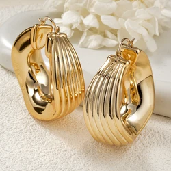 1PC Men's Women's Earrings Irregular Geometric Spiral Pattern Circular Earrings Neutral Hip Hop Punk Suitable Date Wedding Gifts