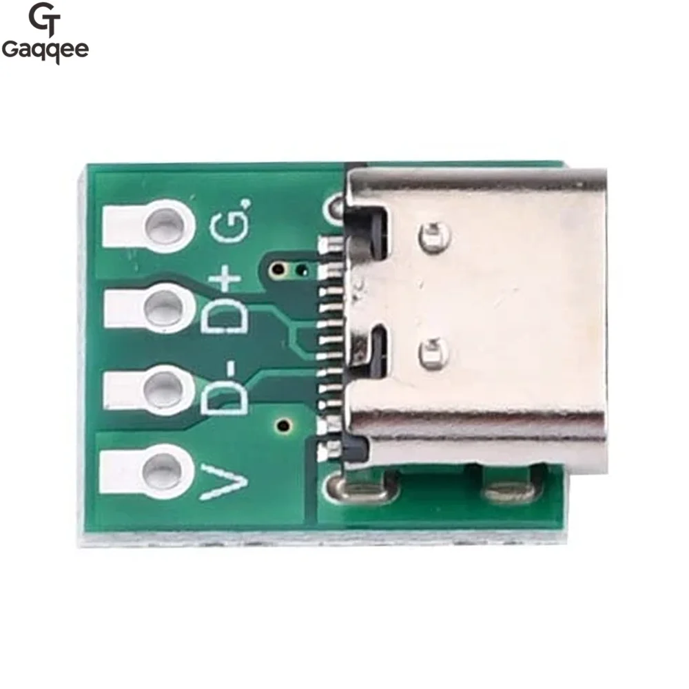 1/5/10Pcs USB 3.1 Type C Connector 16 Pin Test PCB Board Adapter 16P Connector Socket For Data Line Wire Cable Transfer