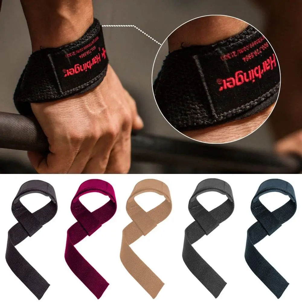 1Pc 3.8x63cm Anti-Slip Weightlifting Hand Belt Sport Fitness Wrist Wraps Straps Gym Support Lifting Grip Belt Bodybuilding