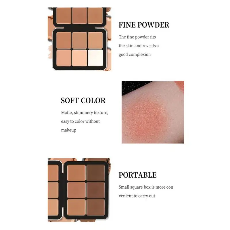 Concealer Make-Up Palet 12 Kleuren Concealer Waterdicht Lang Verblijf Professioneel Foundation Palet Lichtgewicht Vrouwen Schoonheid Tool