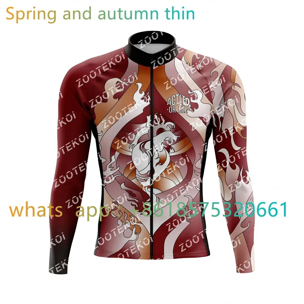 ACTLTO OR DLE BH Team Cycling Jersey Men Thin Spring Autumn Sweatshirt Hombre Maillot Summer Bike Top Mtb Bike Shirt Jacket 2023