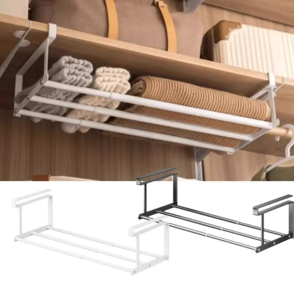Space Saving Metal Shoe Rack Extendable Adjustable Expandable Shelf Layered Shelf No Drill Shoe Rack